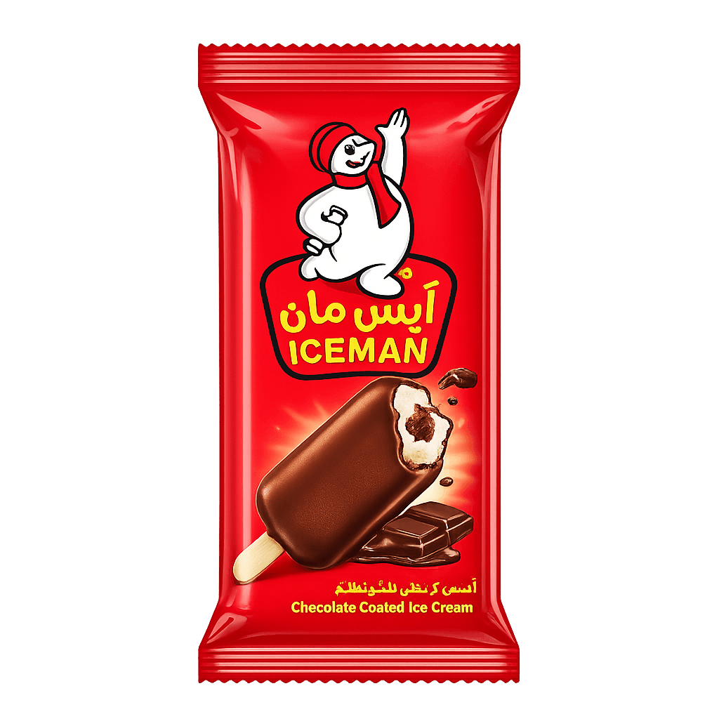 Iceman chocolate-coated frozen product